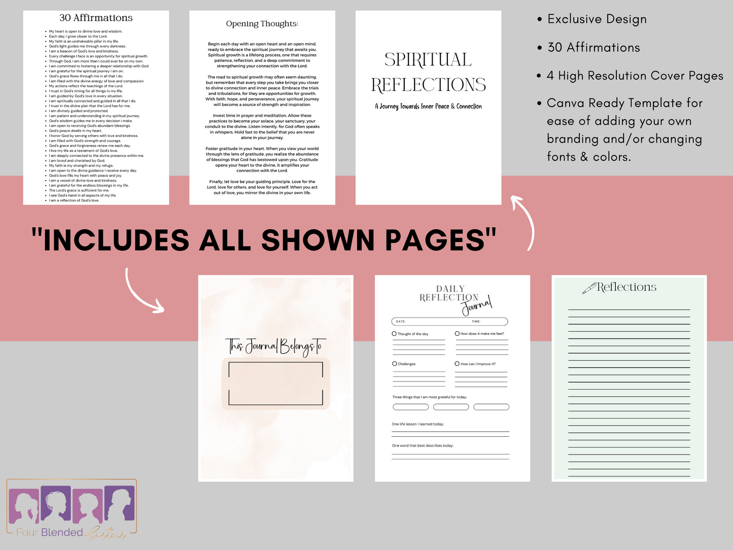 Spiritual Reflections PLR DFY Journal Pack