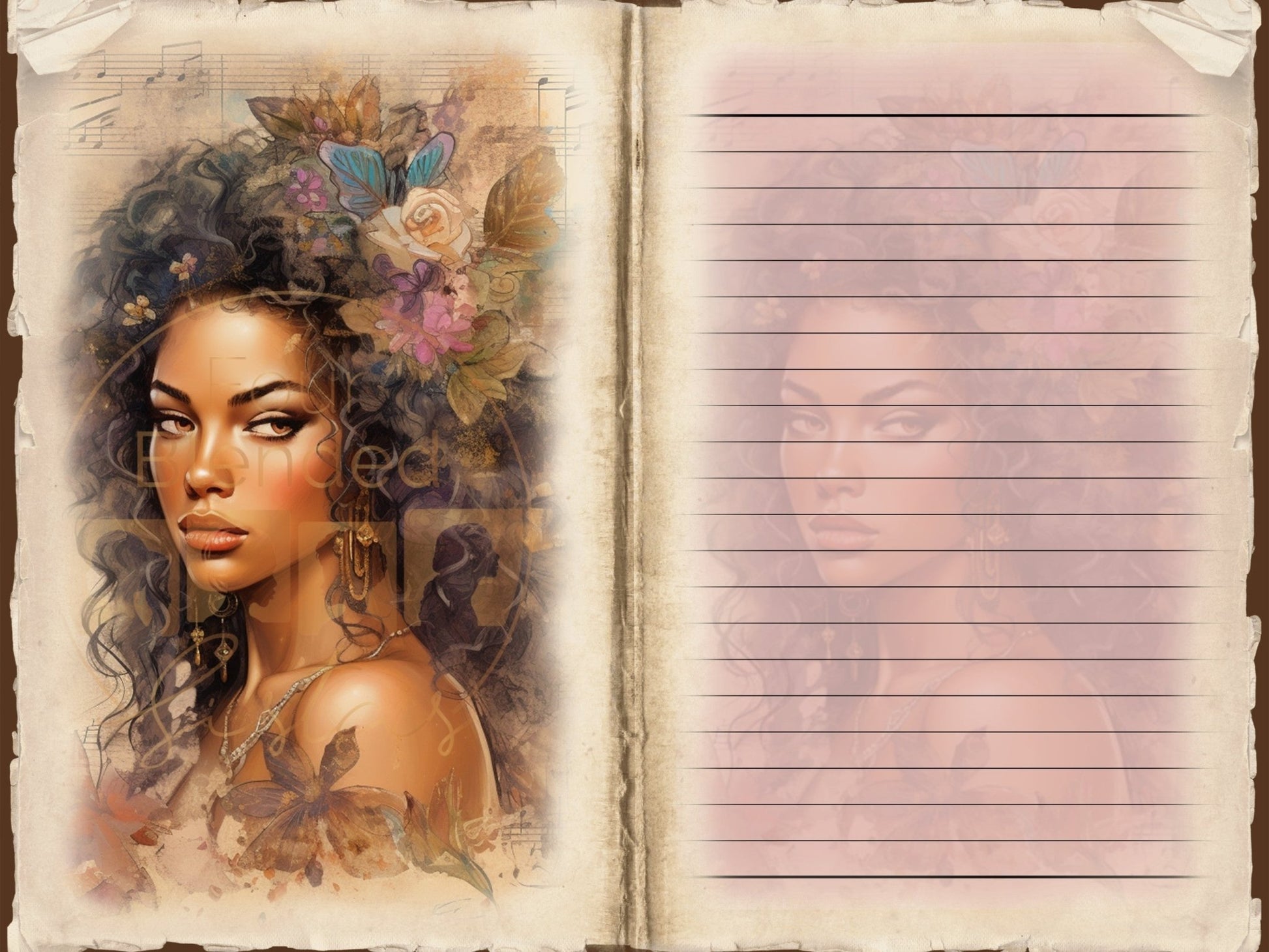 FLOWER GIRL JUNK JOURNAL KIT - 72023 - Four Blended Sistas