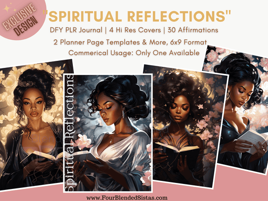 Spiritual Reflections PLR DFY Journal Pack - Four Blended Sistas